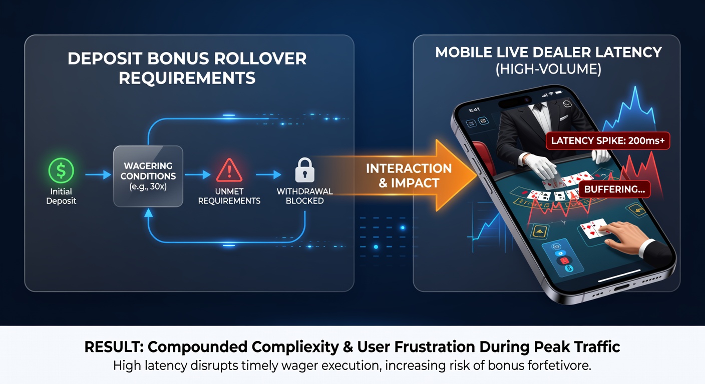 Network latency graph overlaid on sports event timeline with mobile live dealer elements