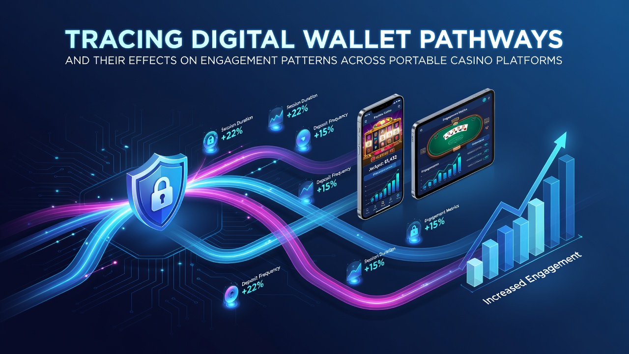 Digital wallet transaction pathways visualized across mobile casino interfaces
